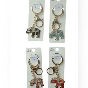 NWT MINT Elephant Key Ring $10 Closet Minimum Purchase  4 Options